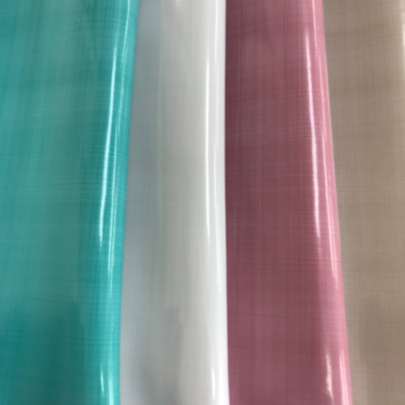 [カット販売]　全7色♪　チェック柄エナメル「リニアエナメル」光沢素材　合成皮革　生地　日本製 8枚目の画像