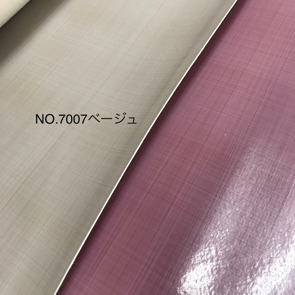 [カット販売]　全7色♪　チェック柄エナメル「リニアエナメル」光沢素材　合成皮革　生地　日本製 6枚目の画像