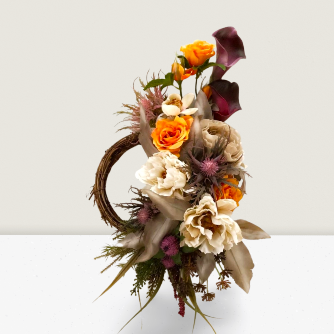 カラー/アンティークな秋色リース