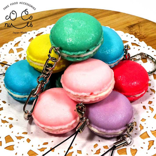 食べちゃいそうな マカロンミニ 食品サンプル キーホルダー