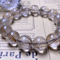 シルバールチルクォーツ ブレスレット シルバールチルクォーツブレスレット12mm 内寸17.1cm (92)