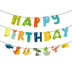 ガーランド HAPPY BIRTHDAY お誕生日 ハッピーバースデー ライトブルー