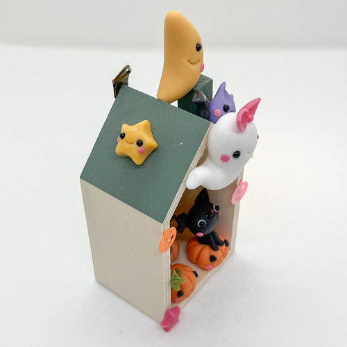 ハロウィン☆仲良し♡クマお化け&黒猫