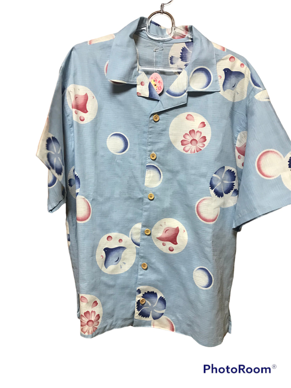 【夏物最終SALE】浴衣アロハシャツ 2枚目の画像