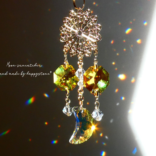 スワロフスキー　サンキャッチャー　トパーズ　ライトトパーズ スワロフスキー サンキャッチャー トパーズ ライトトパーズ