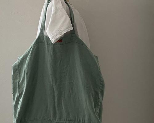 Washed linen Merci shopping bag - Vesuvius Grey