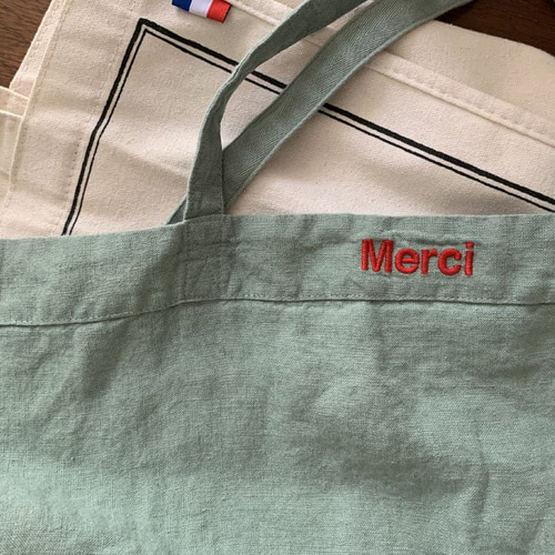 Paris Merciリネントートバッグ*Vert トートバッグ *LULU 通販 Paris Merciリネントートバッグ*Vert トートバッグ *LULU 通販