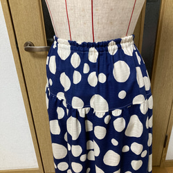 Creema限定 水玉の切り替えスカート 5枚目の画像