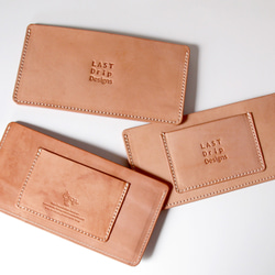 【 シンプル 長札入れ 】 長財布 札入れ 牛革 レザー ヌメ革 本革 日々を刻む日記帳 nfl pst Creema店 10枚目の画像