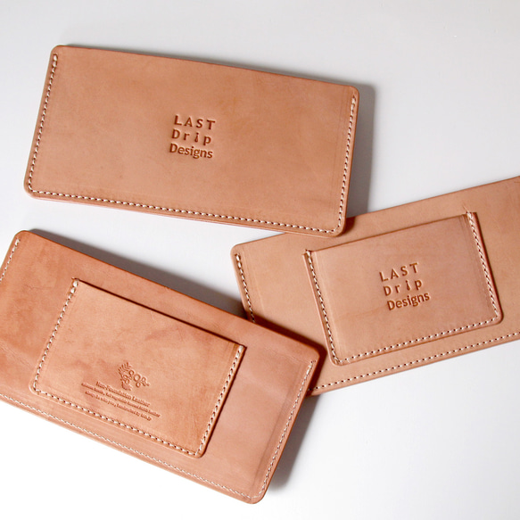 【 シンプル 長札入れ 】 長財布 札入れ 牛革 レザー ヌメ革 本革 日々を刻む日記帳 nfl pst Creema店 10枚目の画像