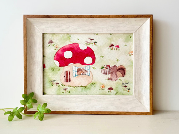 3つ子きのこの水彩画 (原画) きのこ 水彩:38,952点を超えるロイヤリティフリーでライセンス可能な