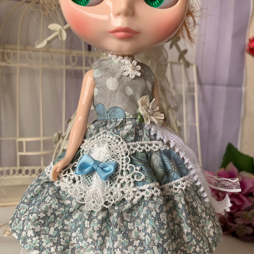 ブライスアウトフィット 白ネコちゃんワンピース その他人形 瑞恋 通販