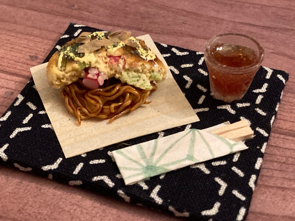 ミニチュアハーフタコのみ焼きon焼きそばセット 7枚目の画像