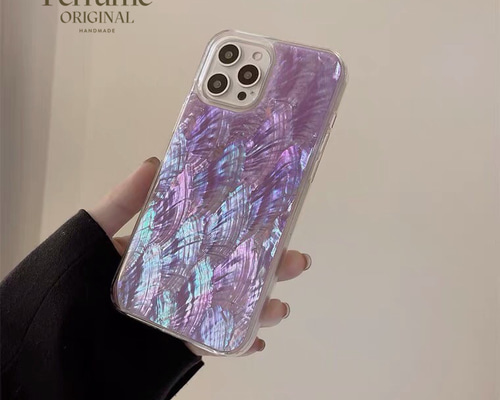 天然シェル♡キラキラ ニュアンスレインボー オリジナルiPhoneケース 海 夏 28ba2a342cf142d00ef095a97a4ba9