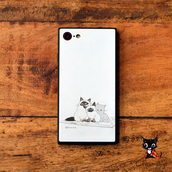 強化ガラスケース スマホケース iPhone13 iPhone 13 Pro Max iphone12 pro 猫 ねこ 2枚目の画像