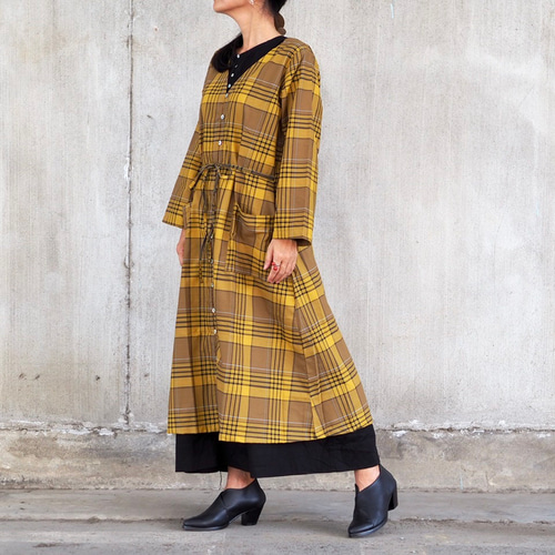 Poeme Bohemien シルク100% ロング コート ワンピース ダブルフェイスカシミヤ ロングコート / JOSEPH | ファッション