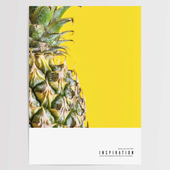 ☆インテリアフォトポスター -PINEAPPLE-【480】 4枚目の画像