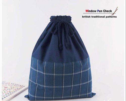 専用☆お着替え袋 New▷ 入園準備 大きめ 巾着袋 【 チェック】 体操服入れ お