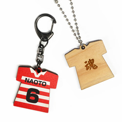 木製☆祭り札キーホルダー】名入れ無料｜木札風ネームプレート