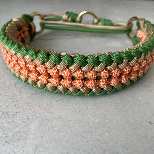 パラコード首輪 デザインNo.25中型犬・大型犬首輪 リード・首輪