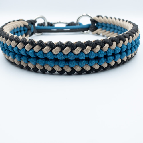 パラコード首輪 no.7 パラコード首輪 デザインNo.25中型犬・大型犬首輪 リード・首輪