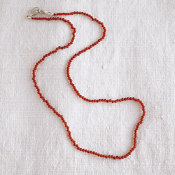紅瑪瑙40cm串珠項鍊 [OP759] 第1張的照片