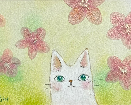 オリジナル ハンドメイド 絵 夢見るねこさん オリジナル ハンドメイド 絵 夢見るねこさん MINAMI 猫と名画
