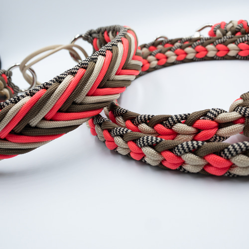 パラコード首輪 デザインNo.26 小型犬・中型犬・大型犬首輪 リード