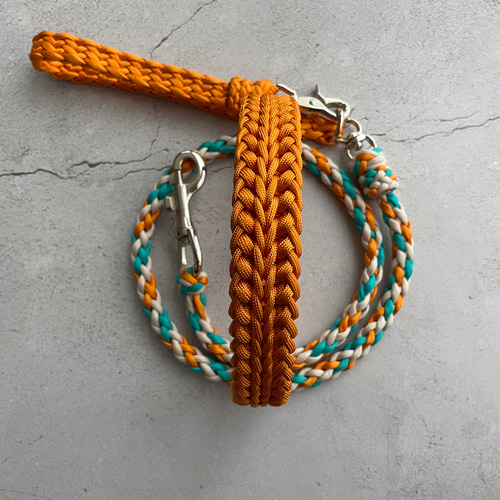 パラコード首輪 デザインNo.3 中型犬・大型犬首輪 リード・首輪