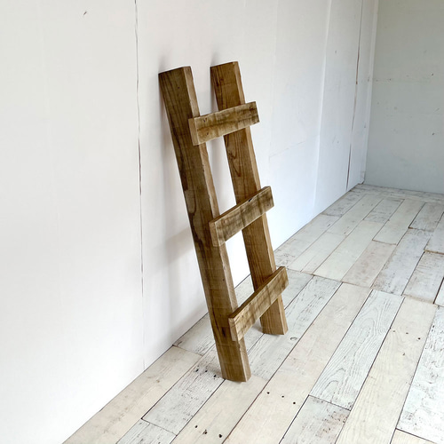 ②木製 梯子 ハシゴ インテリア 輸入家具 ディスプレイ用 はしご 梯子