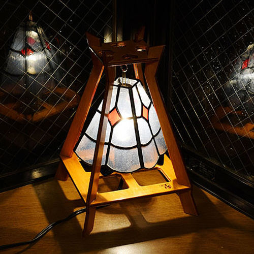 雅姫ページ⭐️ステンドグラスランプまとめ買い 4灯ペンダントランプ 【 3月うさぎ 4Lights March Hare