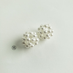 【送料無料】　全15カラー beads ball 3color ～着せ替えフープピアス・イヤリング～” 9枚目の画像