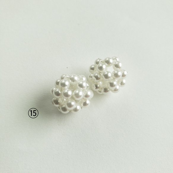 【送料無料】　全15カラー beads ball 3color ～着せ替えフープピアス・イヤリング～” 9枚目の画像