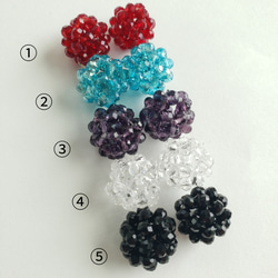【送料無料】　全15カラー beads ball 3color ～着せ替えフープピアス・イヤリング～” 6枚目の画像