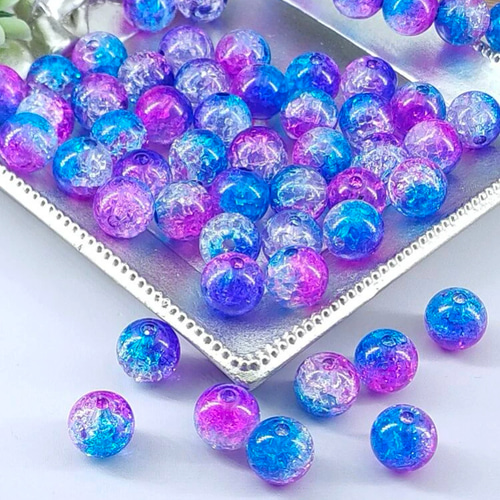 グラデーションビーズ 6個入 ビーズ ハンドメイド資材 通販 14408782