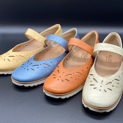 【アシオト】神戸の靴職人が作った♪超軽量・純国産パンチングシューズ♪（A1525）※サンプル商品 1枚目の画像