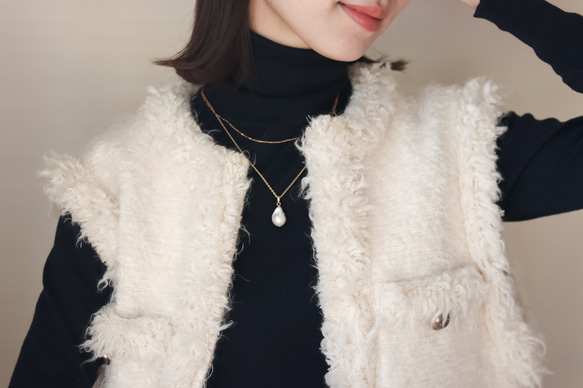 [Perle de blanc Jewelry] 14kgf 5way 牡蠣珍珠項鍊 第15張的照片