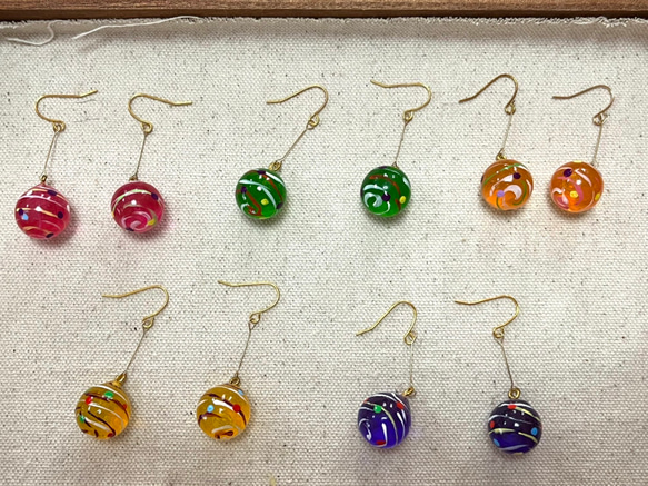 ヨーヨー 水風船 ピアス ピアス（フック・チェーン） ヒロコとユキコ