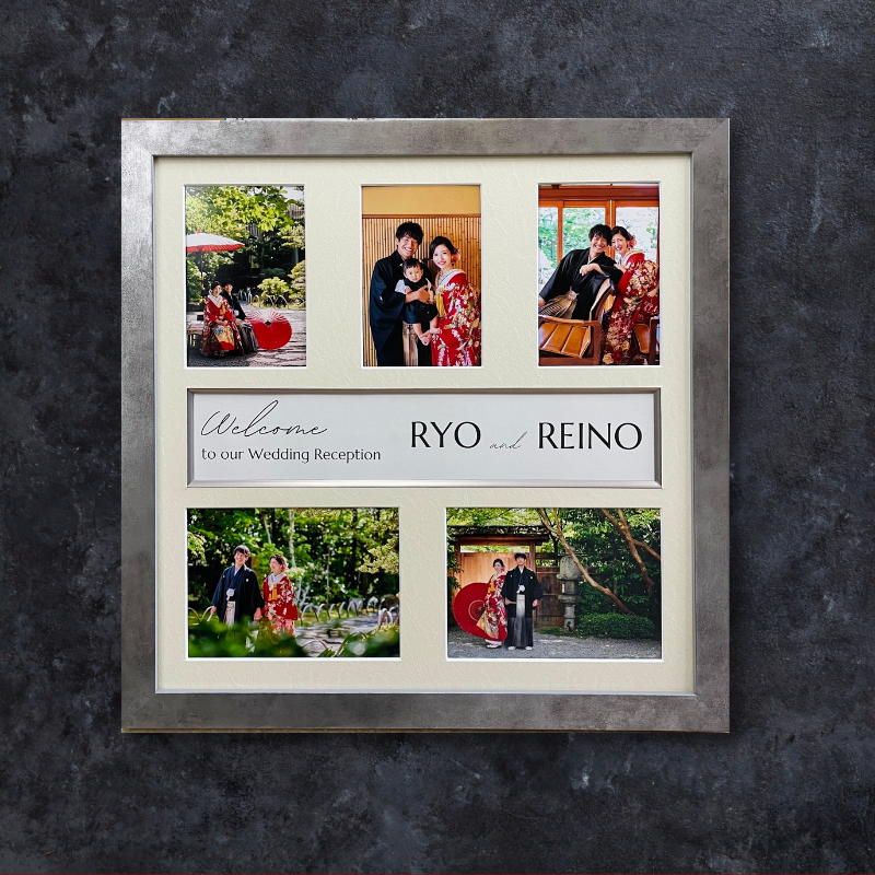 額縁屋さんのウェルカムボード［シルバー］　全5種