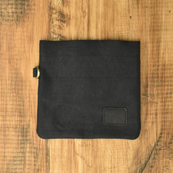 【1点限り】財布カバー 保護カバー ウォレットスリーブ 収納袋 財布ケース 傷防止 軽量 ブラック / S (ロゴなし) 1枚目の画像