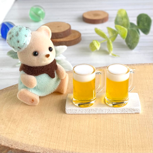 [5/15販売開始] シルバニアファミリー　ビール 594 ＊夏にぴったり 少し大きめのビール＊ 2個セット ミニチュア