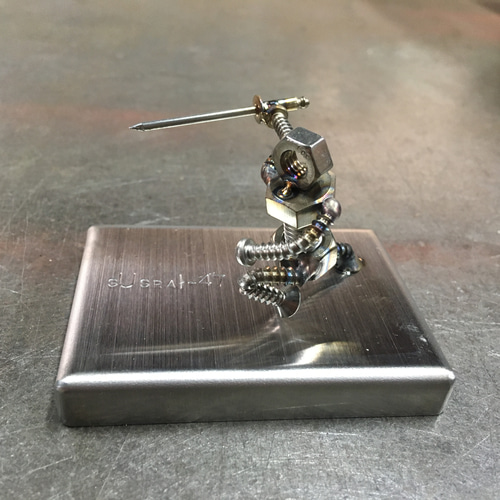 一点物オールステンレス製オブジェ 精密な造形美が光る、唯一無二のコレクション ステンレスオブジェ×SUSRAI 立体・オブジェ TAKOSUTE 通販