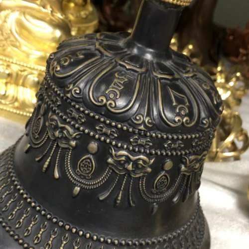 チベット密教法器 鐘 九鈷杵 金剛鈴 金剛杵セット 真鍮製 その他