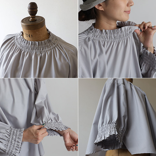 フリル襟長袖スモック4枚セット フリル襟長袖スモック4枚セット フリル