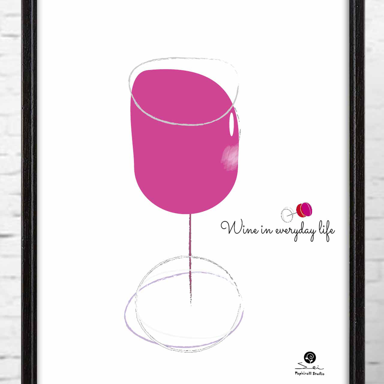 ワイン好き2　送料無料　ポスター　アートポスター  アート/seiで検索新着順　467-2