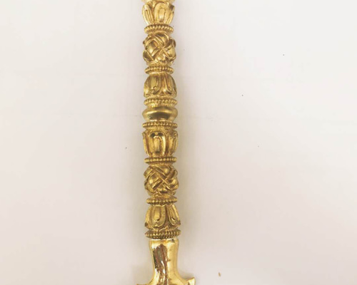 贈り物 チベット仏教法器 財神矢 如意宝撅 金剛杵 真鍮製 密教 vajra 工芸品