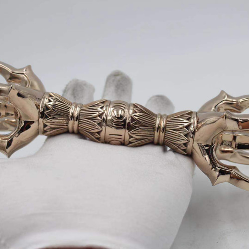 チベット仏教法器 大五鈷杵 金剛杵 真鍮製 vajra 密教法具 22cm その他