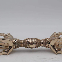 チベット仏教法器 大五鈷杵 金剛杵 真鍮製 vajra 密教法具 22cm その他