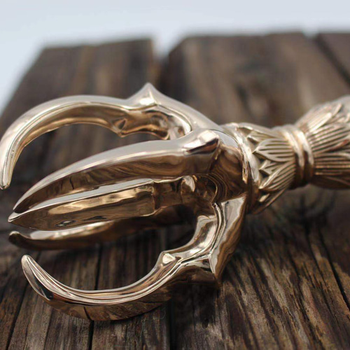 チベット仏教法器 大五鈷杵 金剛杵 真鍮製 vajra 密教法具 22cm その他
