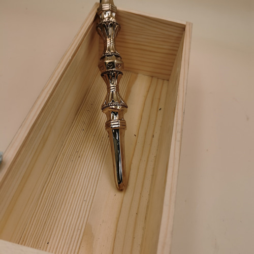 チベット密教法器 弘法大師 三鈷杵 愛心杵 金剛杵 真鍮製 vajra 23cm